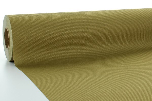 Airlaid Tischdeckenrolle Gold, 118 cm x 25 m , 1 Stück - Mank