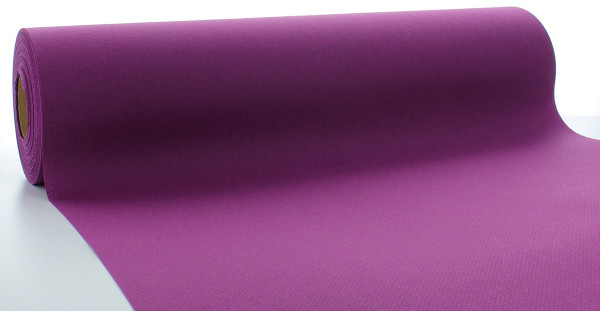 Airlaid Tischläufer Amethyst / Aubergine, 40 cm x 24 m , 1 Stück - Mank