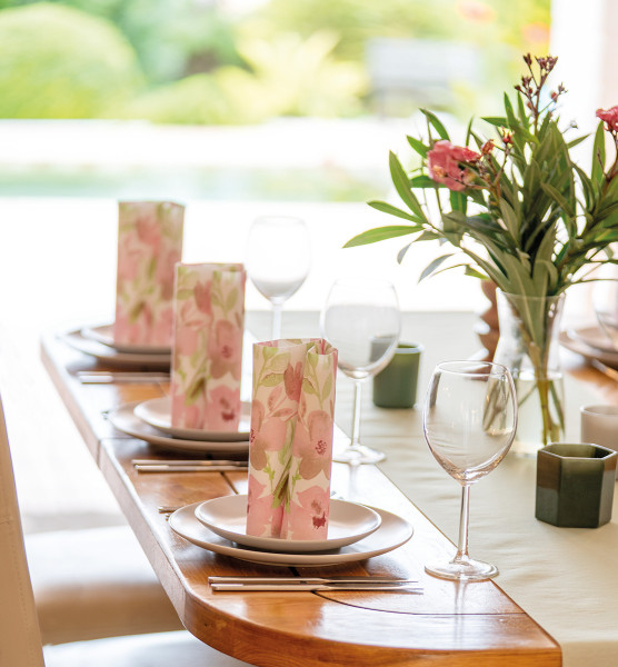 Airlaid Serviette Madera, 40 x 40 cm, 50 Stück - Mank