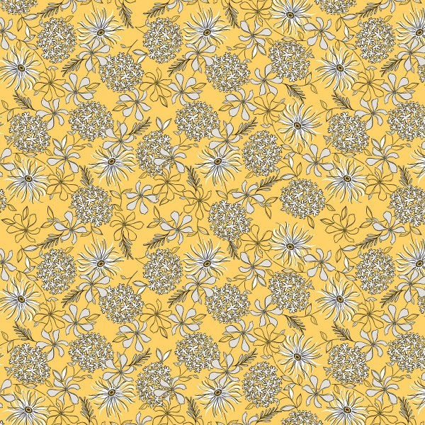 Airlaid Tischdecke Hilde in Gelb-Schwarz, 80 x 80 cm, 20 Stück - Mank