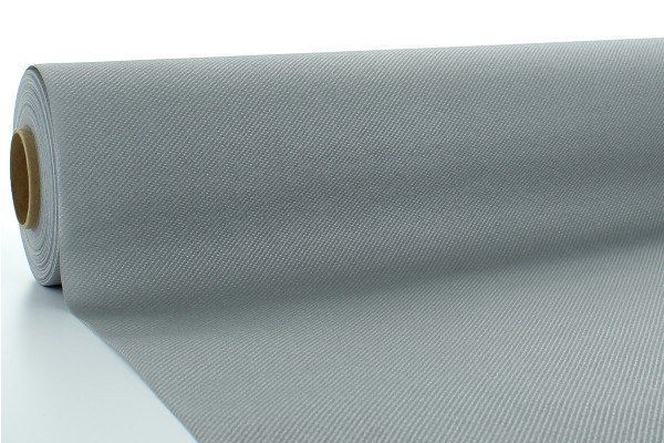 Airlaid Tischdeckenrolle Silber, 118 cm x 25 m , 1 Stück - Mank