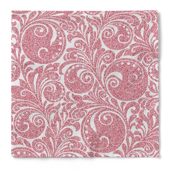 Tissue Serviette Jordan in Bordeaux, 33 x 33 cm, 3-lagig, 100 Stück - Mank