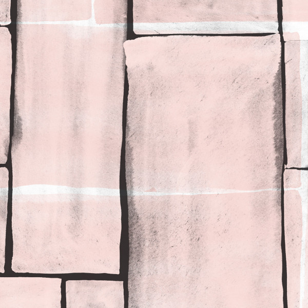 Airlaid Serviette Theo in Rosé-Schwarz, 40 x 40 cm, 50 Stück - Mank