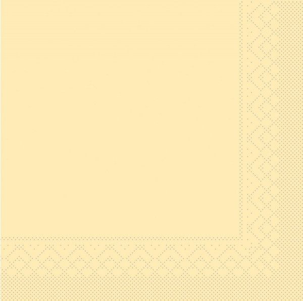 Tissue Serviette Creme, 20 x 20 cm, 300 Stück - Mank