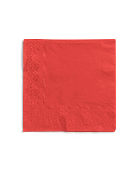 Tissue Serviette Rot, 33 x 33 cm, 3-lagig, 100 Stück - Mank