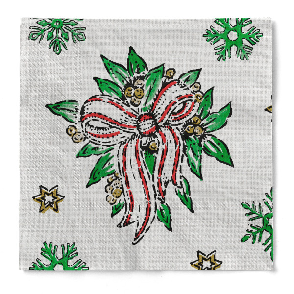 Tissue Serviette Lourdes, 33 x 33 cm, 100 Stück - Mank