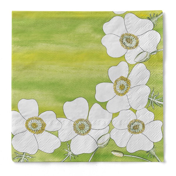 Tissue Serviette Gudrun, 33 x 33 cm, 3-lagig, 100 Stück - Mank