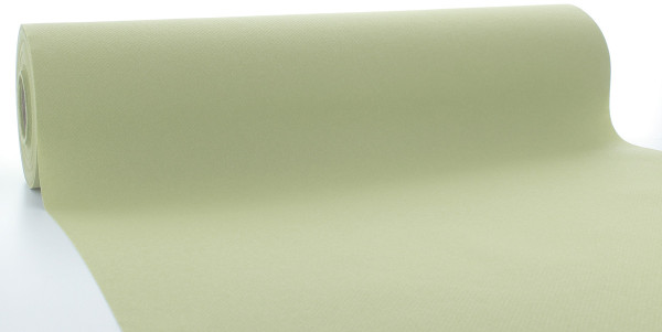 Airlaid Tischläufer Tonja Salbei, 40 cm x 24 m , 1 Stück - Mank