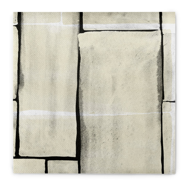 Airlaid Serviette Theo in Pebble Stone-Schwarz, 40 x 40 cm, 50 Stück - Mank