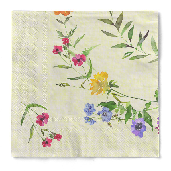 Tissue Serviette Molly 40 x 40 cm, 3-lagig, 100 Stück - Mank