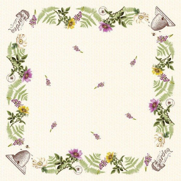 Airlaid Tischdecke wasserabweisendem Pearl Coating Bee-Keeping, 80 x 80 cm, 15 Stück - Mank