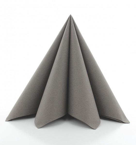 Airlaid Serviette Beige Grey, 40 x 40 cm, 50 Stück - Mank