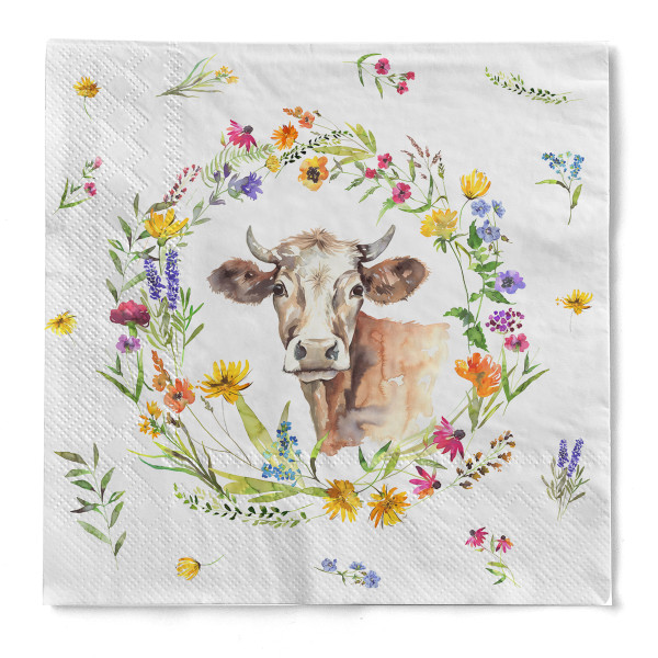 Tissue Serviette Molly, 33 x 33 cm, 100 Stück - Mank