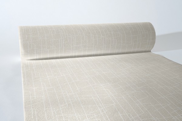 Airlaid Tischläufer Tarik in Hellgrau, 40 cm x 24 m, 1 Stück - Mank