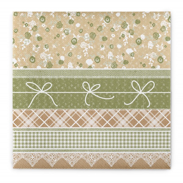 Airlaid Serviette Hermine in Nature, 40 x 40 cm, 50 Stück - Mank
