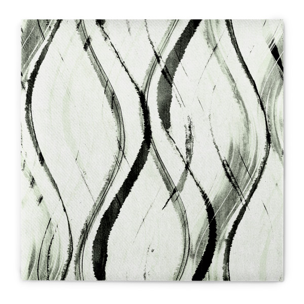 Airlaid Serviette Albi in Salbei-Schwarz, 40 x 40 cm, 50 Stück - Mank