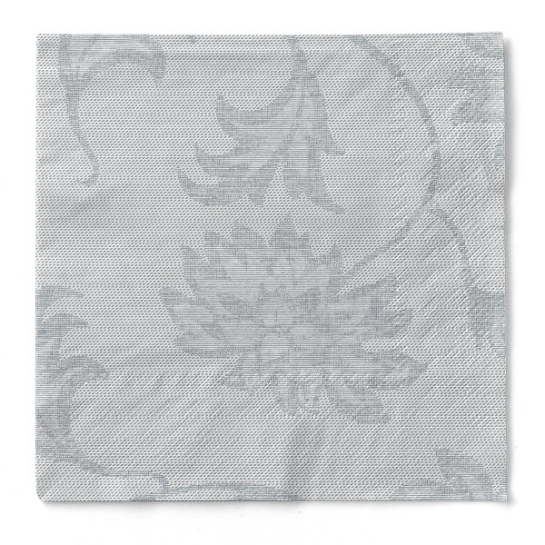 Tissue Serviette Lisboa in Grau, 33 x 33 cm, 3-lagig, 100 Stück - Mank