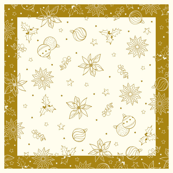 Airlaid Tischdecke Milan in Champagner-Gold, 80 x 80 cm, 20 Stück - Mank
