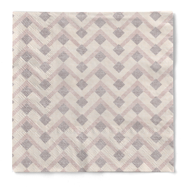Tissue Serviette Oskar in Braun, 33 x 33 cm, 100 Stück - Mank