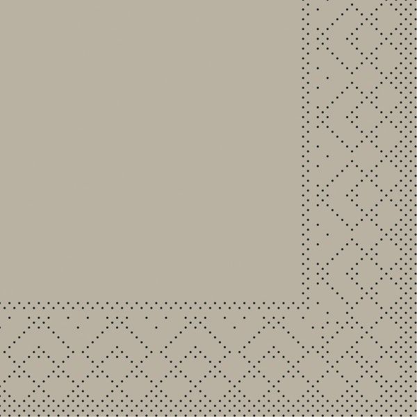 Tissue Serviette Beige Grey, 20 x 20 cm, 300 Stück - Mank