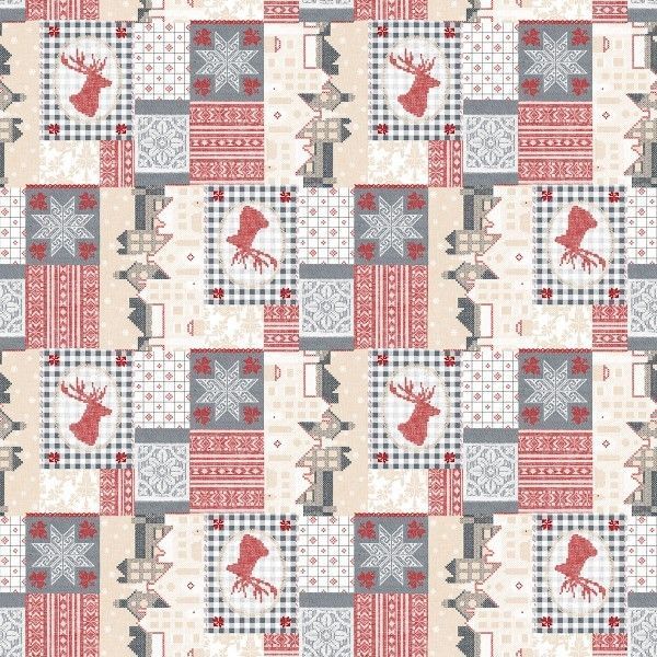 Airlaid Tischdecke Luke in Rot-Blau, 80 x 80 cm, 20 Stück - Mank