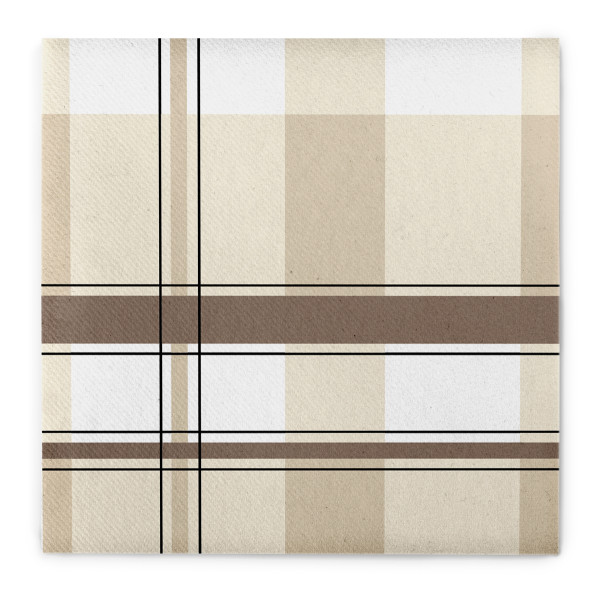 Airlaid-ECO Serviette Kevin in Beige-Braun, 40 x 40 cm, 50 Stück - Mank
