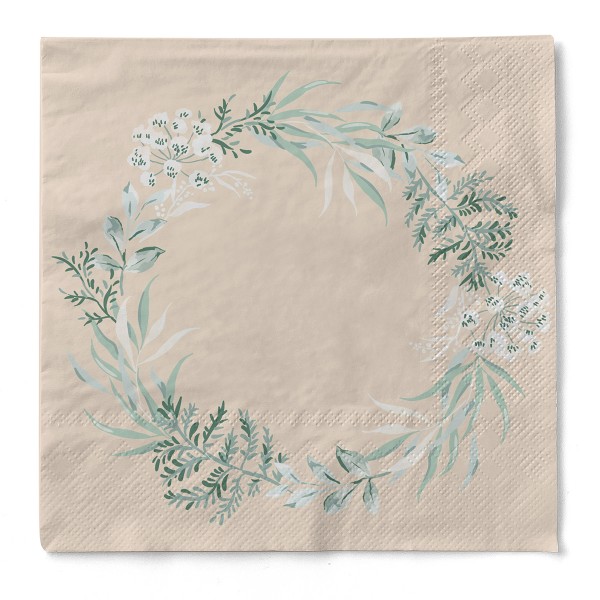 Tissue Serviette Alea, 33 x 33 cm, 3-lagig, 100 Stück - Mank