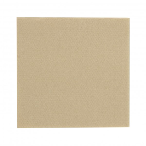 Softpoint Mini-Cocktail Serviette Recycled Braun, 20 x 20 cm, 100 Stück - Mank
