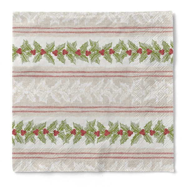 Tissue Serviette Magda, 33 x 33 cm, 3-lagig, 100 Stück - Mank