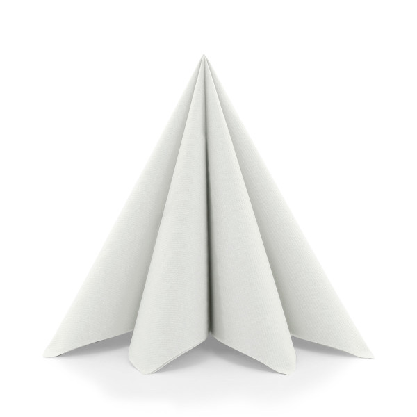 Airlaid Serviette Perlgrau, 40 x 40 cm, 50 Stück - Mank