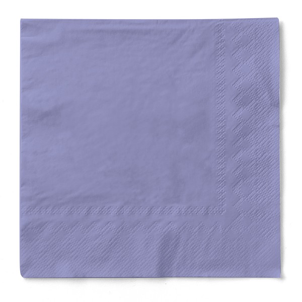 Tissue Serviette Lila, 33 x 33 cm, 3-lagig, 100 Stück - Mank