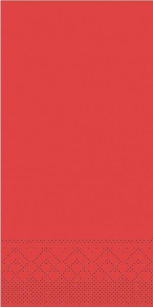 Tissue Serviette Rot, 40 x 40 cm, 1/8 Falz, 100 Stück - Mank