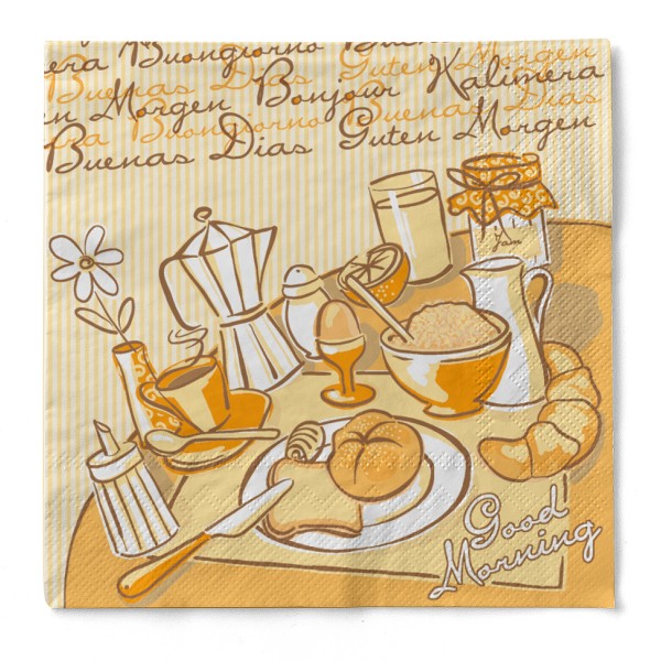 Tissue Serviette New Day, 24 x 24 cm, 150 Stück - Mank
