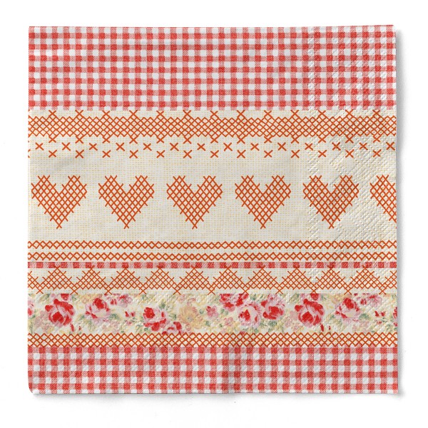 Tissue Serviette Mathilda, 40 x 40 cm, 100 Stück - Mank