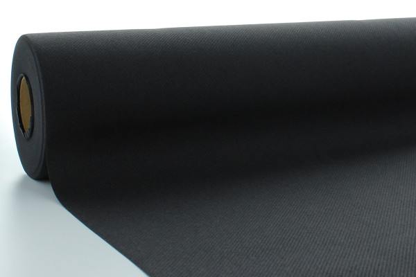 Airlaid Tischdeckenrolle Schwarz, 118 cm x 40 m , 1 Stück - Mank