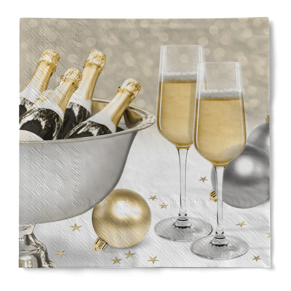 Tissue Serviette Secco, 40 x 40 cm, 3-lagig, 100 Stück - Mank