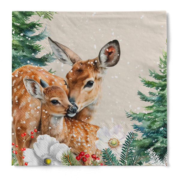 Tissue Serviette Kemi, 33 x 33 cm, 100 Stück - Mank