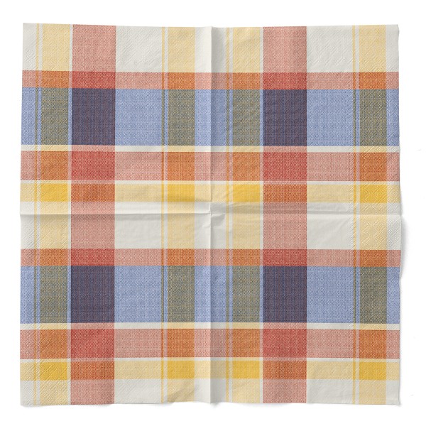 Tissue Serviette Marc in Bordeaux-Blau, 33 x 33 cm, 3-lagig, 100 Stück - Mank