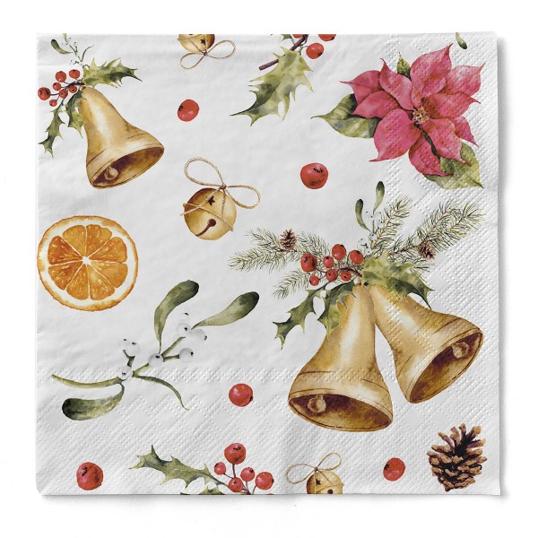 Tissue Serviette Marianne, 33 x 33 cm, 3-lagig, 100 Stück - Mank