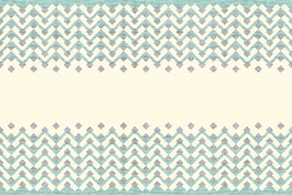 Airlaid Tischläufer Oskar in Beige-Grün-Schwarz, 40 cm x 24 m , 1 Stück - Mank