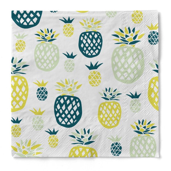 Tissue Serviette Anabell, 33 x 33 cm, 3-lagig, 100 Stück - Mank