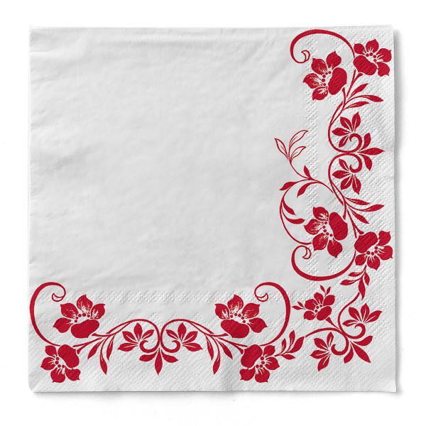 Tissue Serviette Katja, 33 x 33 cm, 3-lagig, 100 Stück - Mank