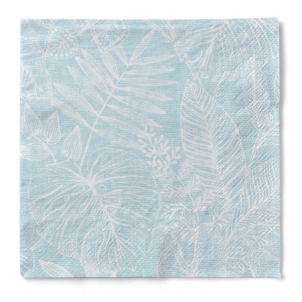 Tissue Serviette Kona in Sky, 33 x 33 cm, 100 Stück