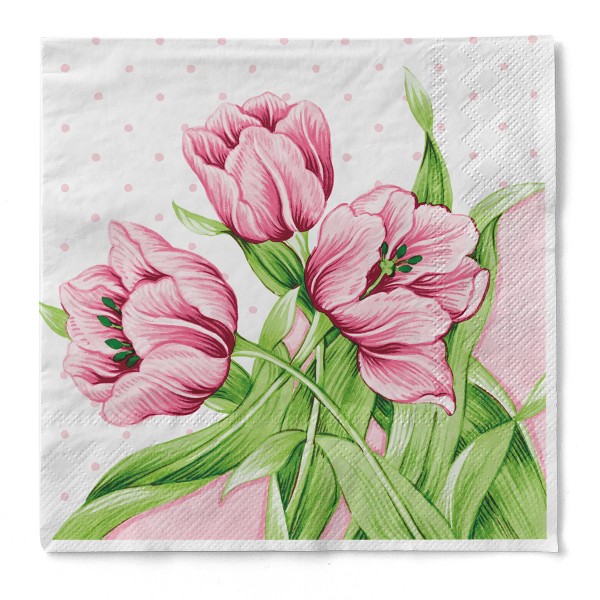 Tissue Serviette Elsa, 33 x 33 cm, 3-lagig, 100 Stück - Mank