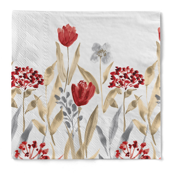 Tissue Serviette Selma, 40 x 40 cm, 3-lagig, 100 Stück - Mank